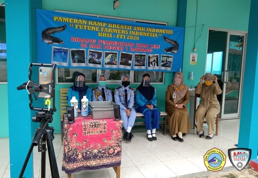 Pameran KKSI-FFI Bidang Pembenihan Ikan Lele di SMK Negeri 1 Bawang Tahun 2020